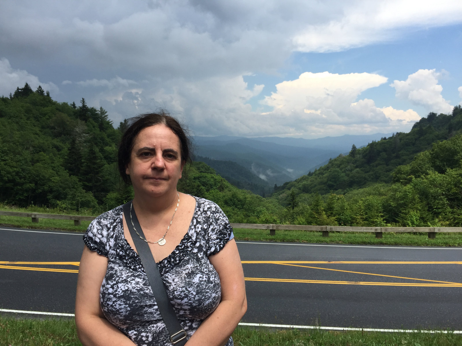 Portrait of Anna Giedzinska outdoors in the mountains